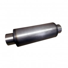 3.5" Round Mild Steel ERW Clamp-On Silencer