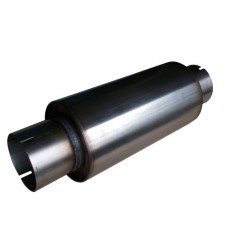 3.5" Round Stainless Steel Clamp-On Silencer