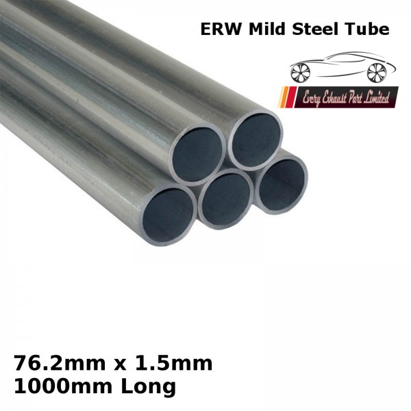 76.2mm x 1.5mm Mild Steel (ERW) Tube - 1000mm Long