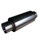 6" Round Stainless Steel Clamp-On Silencer