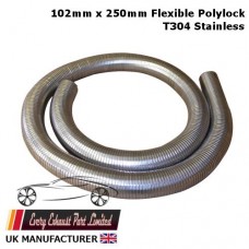 102mm ID x 250mm Long Stainless Steel T304 Polylock