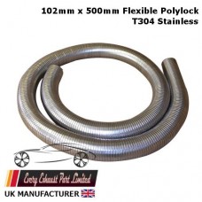 102mm ID x 500mm Long Stainless Steel T304 Polylock