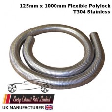 125mm ID x 1000mm Long Stainless Steel T304 Polylock