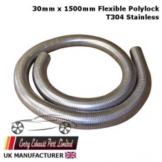 30mm ID x 1500mm Long Stainless Steel T304 Polylock