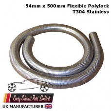 54mm ID x 500mm Long Stainless Steel T304 Polylock