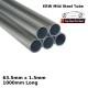 63.5mm x 1.5mm Mild Steel (ERW) Tube - 1000mm Long